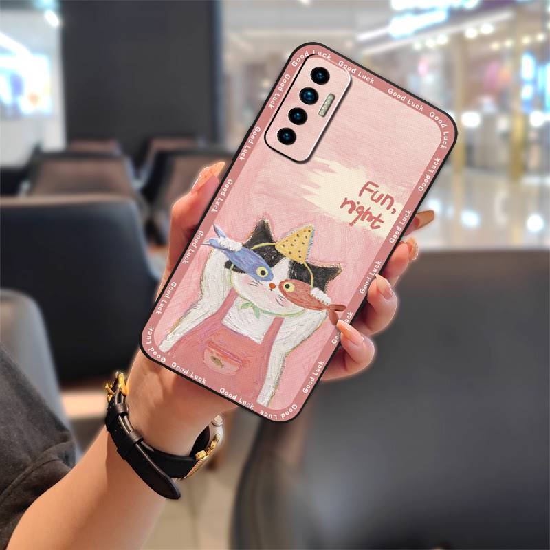 Прочный пылезащитный чехол для телефона Tecno Camon17P Противоударная задняя крышка Полная защита Ударопрочный Водонепроницаемый Силиконовый Мультяшный