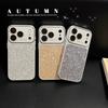 Чехол-бампер с блестками и бриллиантами 'Аврора' для iPhone 17 16 15 14 Pro Max, кристальный, с большим окном для защиты линз, полный бампер