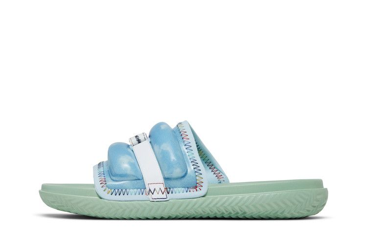 Men's Slides Jordan Super Play Slide J Balvin Celestine Blue/Barely Green-Multi-Color