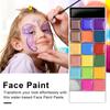 20 Colors Face Paint Palette with 10 Brushes Face Painting Cream Halloween Christmas Cosplay Party Body Art Makeup Paste