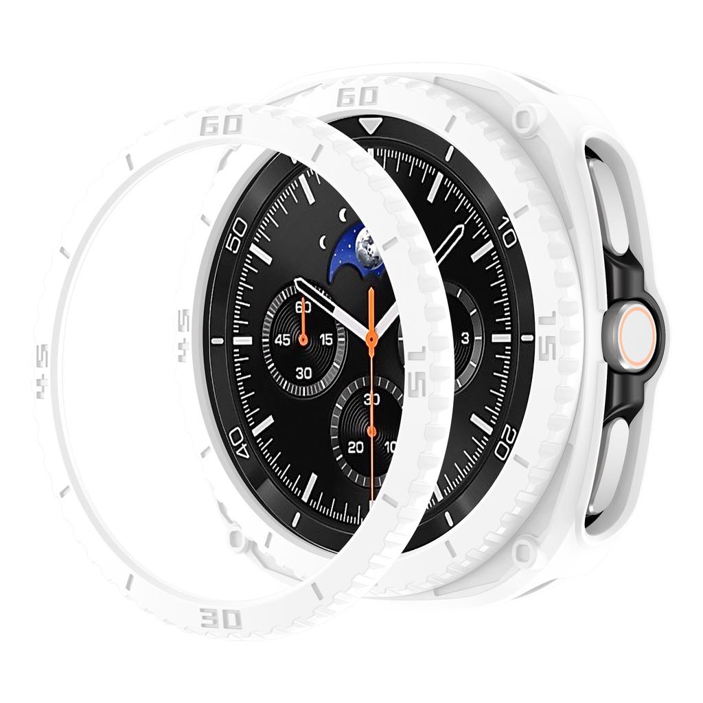 PC Case+Scale Protective ring For Samsung galaxy watch 8 classic 46mm Accessories Hollow Bumper For galaxy watch 8 classic cover