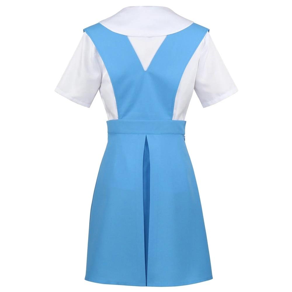 Новое аниме EVA Косплей Школьная форма Костюм Платье Униформа Аска Лэнгли Сорю Токио Аянами Рей Костюм Хэллоуин Реквизит Подарок