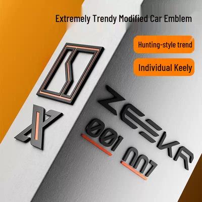 Автомобильный значок Zeekr 001/007 Матовый Металл Спортивный Стиль Наклейка для Модификации
