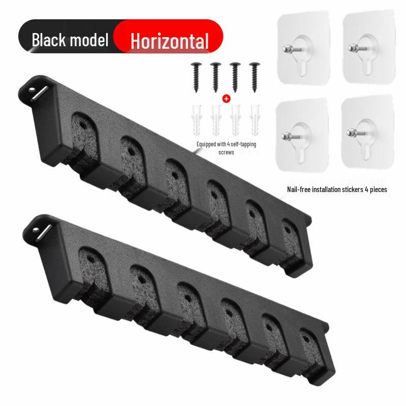 Multi-functional Wall-mounted Fishing Rod Rack - Hole-free Display and Storage