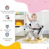 Baby Rocking Horse, Husky-Designed Plush Rocking Animal, with Sounds, Seatbelt, for Ages 18-36 Months - Grey