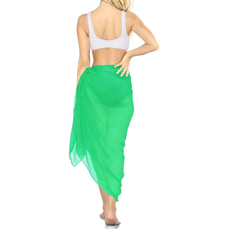 Summer Sexy Beach Skirts Women Beach Wear Chiffon Beach Wrap Skirt Towel Long Sarong Cover Up Sexy Bikini Scarf