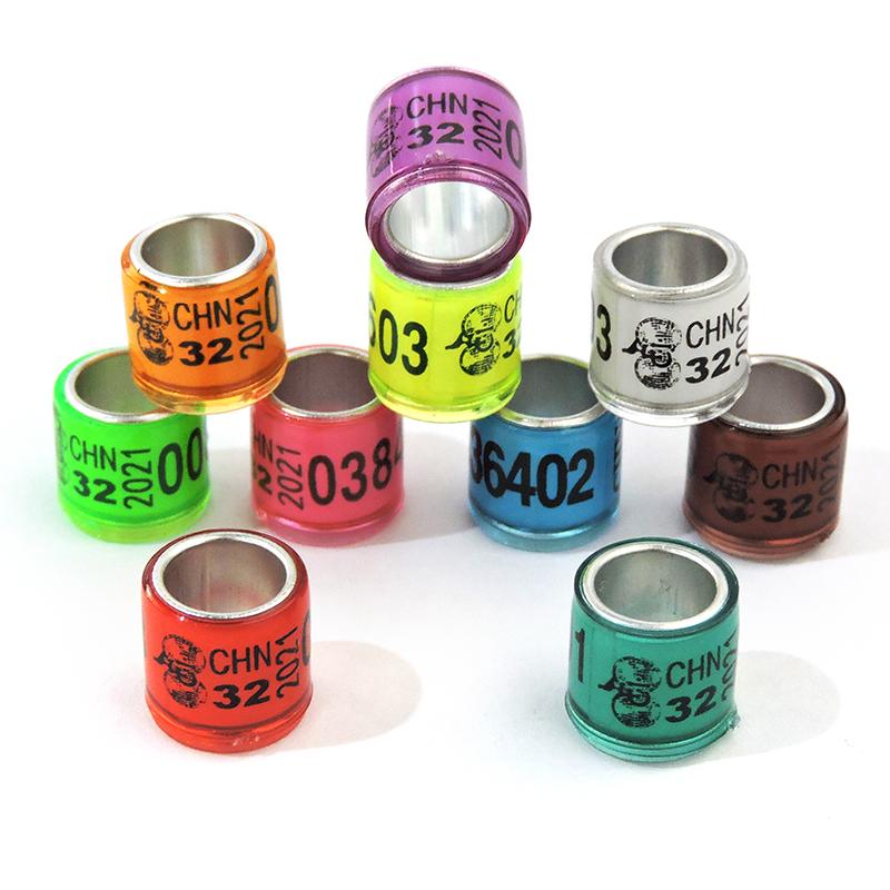 20 шт. Кольцо на ногу голубя со словом 2025 Качественное Прочное Кольцо для птиц Разноцветное