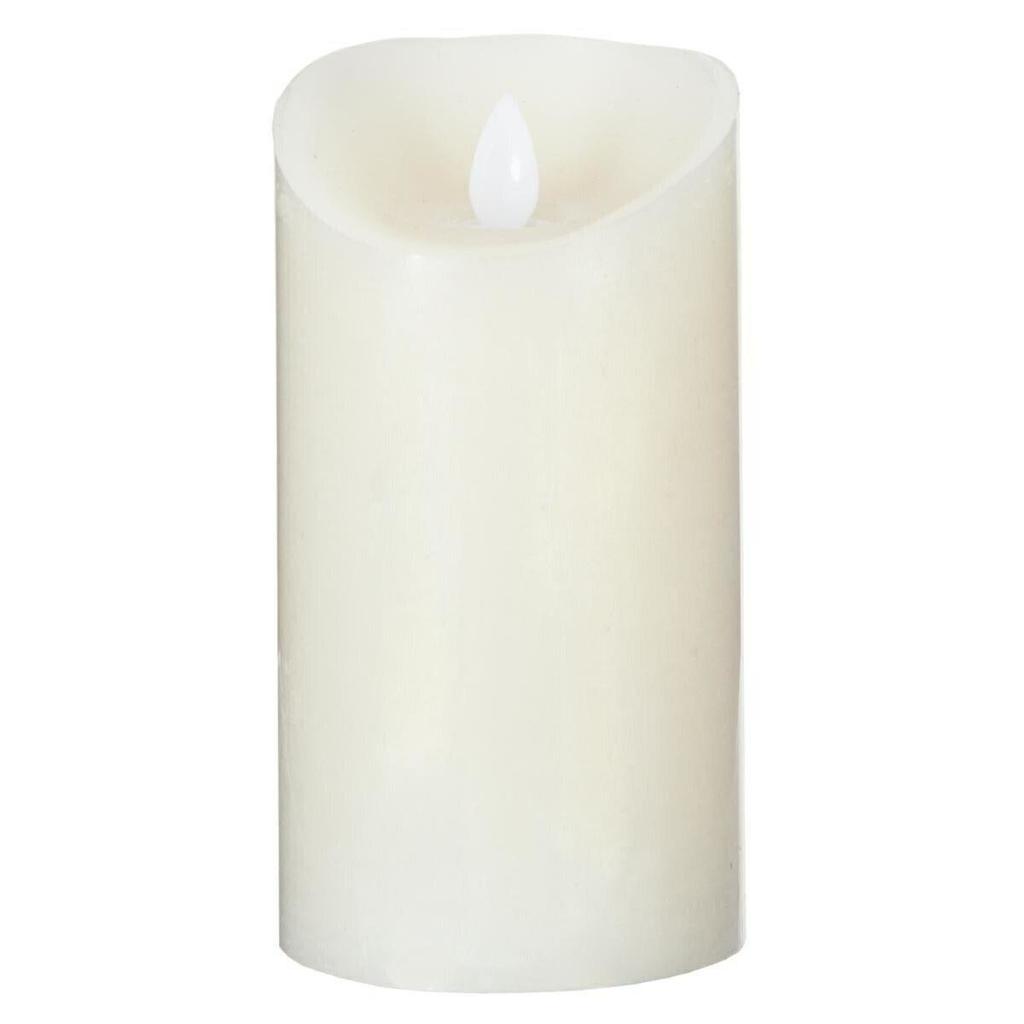 LED CANDLE 20cm cream BATTERY-POWERED energy-saving