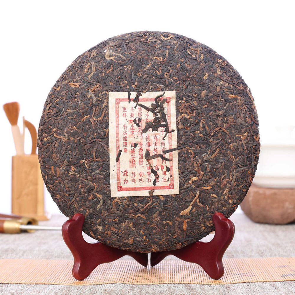 357 г Юньнаньский пуэр, приготовленный чайный пирог, Бохэтанг, спелый чай Пуэр, китайский старый чай Пуэр