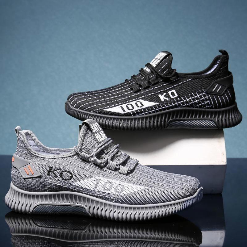 Summer and Autumn New Breathable Mesh Casual Shoes  Sole Single Shoes Driver Shoes Men's Non-slip Work Shoes
