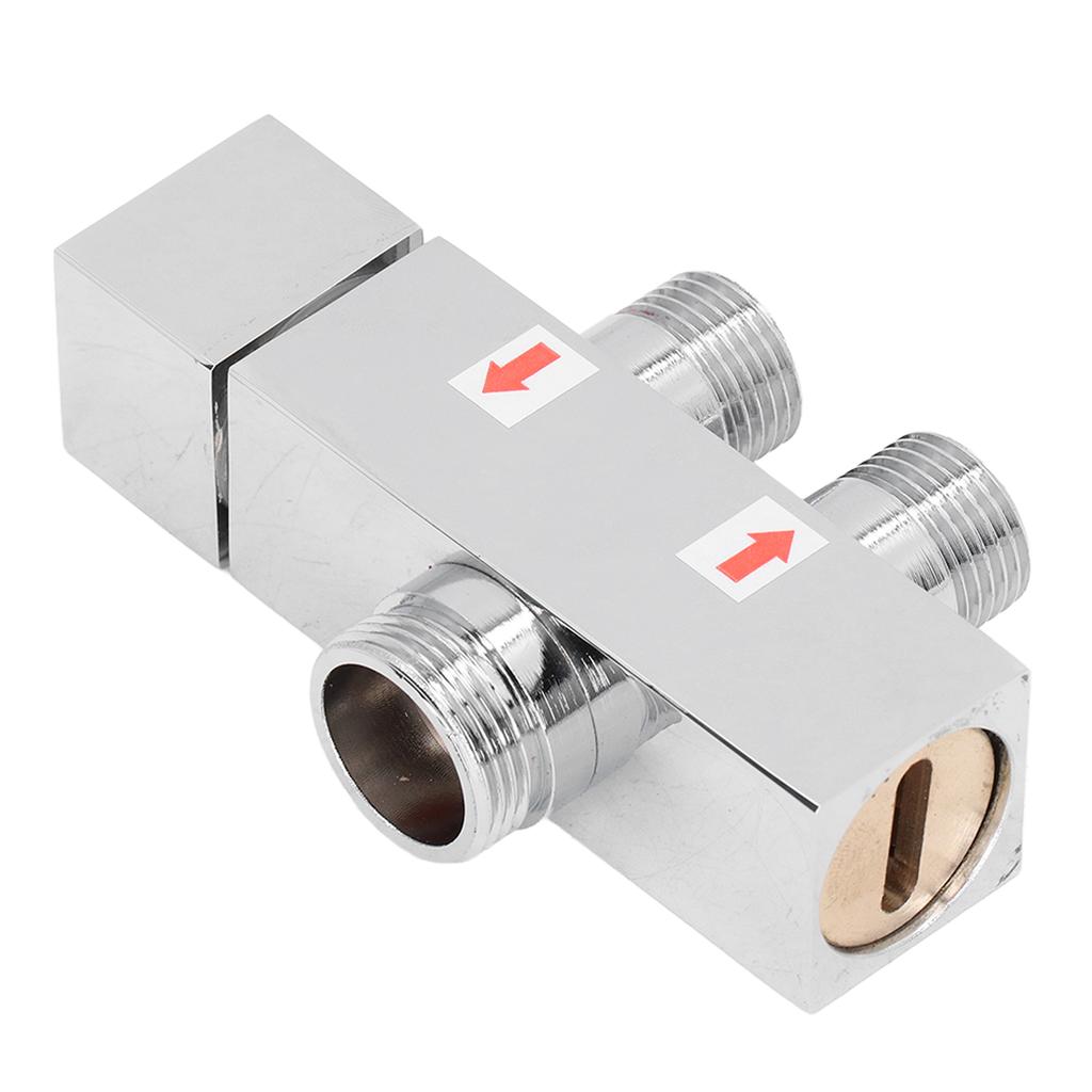 G1/2 Brass Diverter Valve Shower Arm Diverter Tee Connector Faucet Diverter Valve for Bathroom