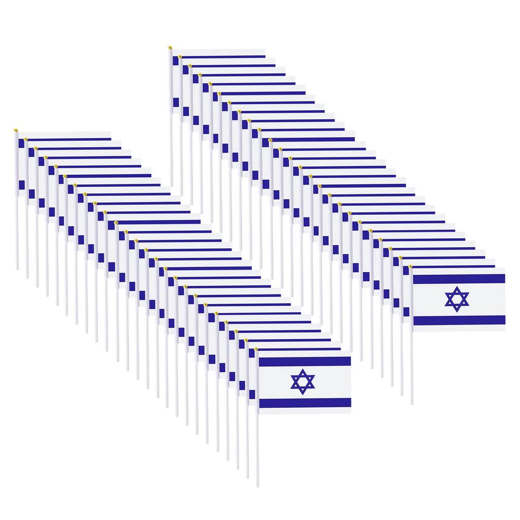 Israel Flag Flag Set Small Handheld Flag 5x8 Inches Israel Flag Flag Set Small Handheld Flag 5x8 Inches