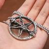 Панк Винтаж Пентаграмма Овечье Ожерелье для Мужчин Готический Нержавеющей Стали Животное Кулон Амулет Модные Ювелирные Изделия Подарки Оптовая Продажа