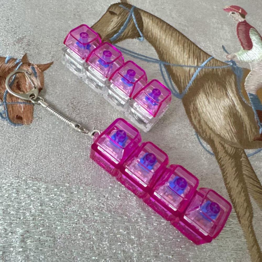 Снятие стресса Непоседа Кликер Игрушка Светодиодная Клавиатура Декомпрессионный Брелок Новый Брелок Для Взрослых