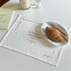 1/2PCS Placemat Printed Holiday Placemat Fabric Cotton and Linen Placemats Coasters Western Food Mats Double Layer
