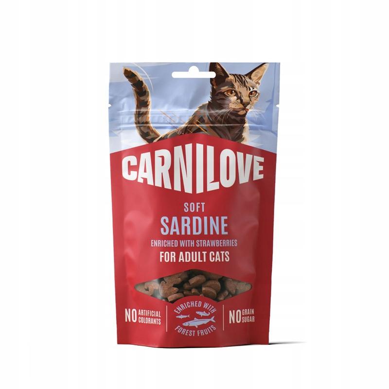 Carnilove Soft Cat Treats Adult Sardine Strawberry 50G