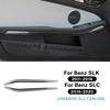 Real Soft Carbon Fiber Trim Sticker Car Door Trim Strip For Mercedes Benz SLK R172 2011-2014 2015 2016 SLC 2016- Accessories
