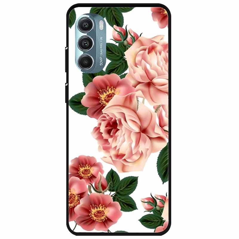 For Moto Edge 2022 Case Silicone Luxury Cartoon TPU Bumper For Motorola Edge (2022) Soft Phone Cover Shell on for MotoEdge Dog