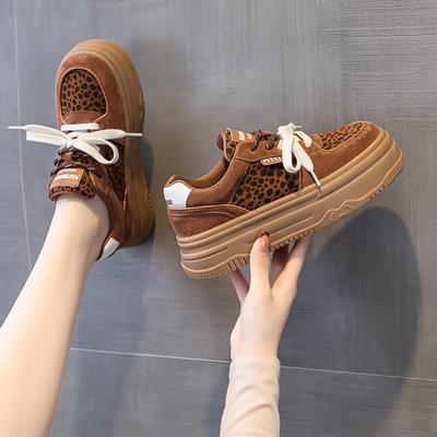 Туфли белые на толстой подошве, кожаные, высокие, спортивные, повседневные, для сноуборда