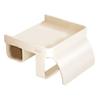Aluminum Toilet Paper Holder With Flip Top Waterproof Lid And Upper Shelf For Compact Bathroom RV Wall Organization