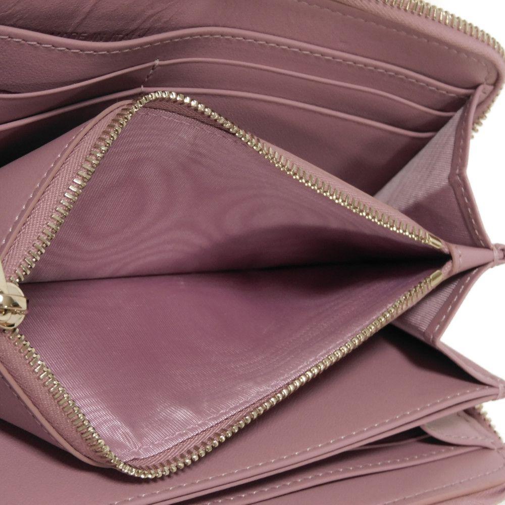 Used 10656 Lady Dior Voyageur Wallet S0007ONMJ_M64P 7940 Current Logo Zip Around Cannage Lavender from Japan AUTHENTIC