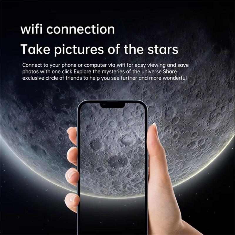AA8730070 Электронный окуляр WIFI для астрономического телескопа-монокуляра 70 мм с большим отверстием для наблюдения за звездами и птицами