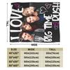 Плед с изображением группы Big Time Rush, Плед для дивана, Уютный мягкий плед, Разные размеры, Плюшевое тонкое одеяло, Мировая серия концертов