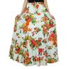 Long Flaired Cotton Skirt Boho Style Maxi Elastic Waist Bottoms