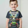 3D Печать Мультяшный Грузовик Монстр-Джем Детская Одежда от 5 до 14 Лет Мальчик Наружная Одежда для Детей Мальчик Девочка Ребенок Футболка Топ