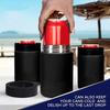 Stainless Steel Beer Drink Can Bottle Holder with Opener 3 In 1 Beer Double Wall Vacuum Insulated Bottle for Beer Can Cooler Bar