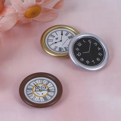 1:12 кукольных миниатюрных настенных часов, кукольный домик, миниатюрные игрушки для домашнего декора