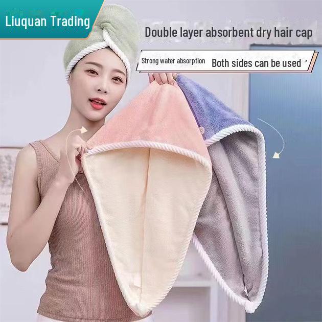 2024 Super Absorbent Quick-Drying Thick Hair Turban for Kids - Dry Hair Cap & Shampoo Towel