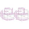 Outdoor Sofa Set with Cushions 6 pcs Natural and Light Grey