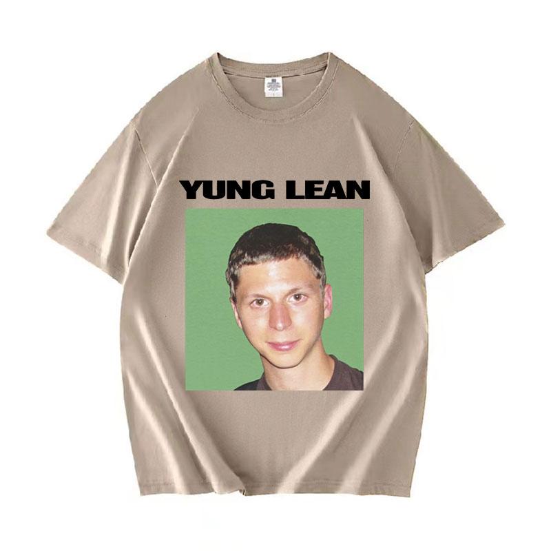 Смешная футболка с принтом Yung Lean Мем Мужская Мода Повседневная Футболка с коротким рукавом Унисекс Высокое Качество 100% Хлопок Оверсайз Футболка
