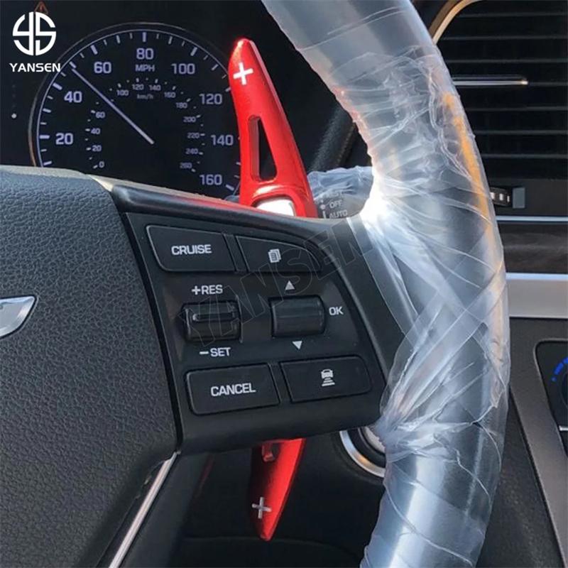 1Pair Steering Wheel DSG Shift Paddle For Hyundai Genesis DH 2014 2015 2016 2017 G80 2018 2019 2020