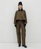HAGAHI Contrast Collar Jacket - Khaki
