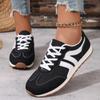 Мода Большой Размер 2025 Обувь Женская Шнуровка Женские Вулканизированные Туфли Уличные Женские Кроссовки Смешанные Цвета Низкий Каблук Женские Повседневные Туфли