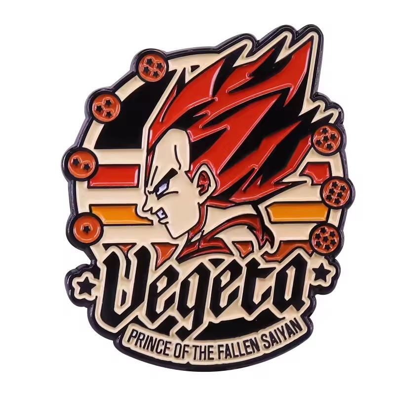 Аниме Dragon Ball Эмалевые значки Милые Гоку Веджета IV Пикколо Брошь Рюкзак Одежда Украшения Металлический значок Аксессуары Подарки