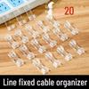 Self-Adhesive Cable Organizer Clip for Network and Data Cables