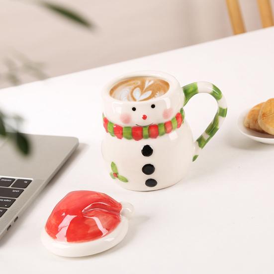 Керамическая чашка для молока, милая новогодняя елка на Хэллоуин, многоразовая кружка для напитков, многофункциональная, для кофе и чая, горячая