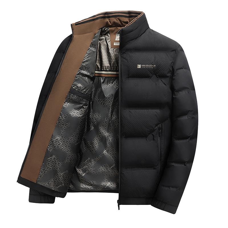 Мужская хлопковая одежда Стойка воротник Хлопковое пальто Куртка Тонкая мужская хлопковая куртка