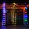 Christmas Ladder Lights with Santa Claus Doll LED String Light with Remote for Indoor Outdoor Christmas Decorative Light
