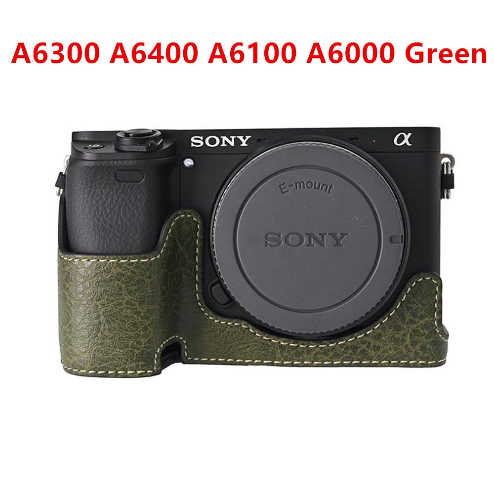 Получехол для камеры для Sony A6700 A6400 A6300 A6100 A6000 ZVE10 ZVE10II ZVE10M2 A7R5 A7CII A7C2 Крышка с открывающимся дном Искусственная кожа