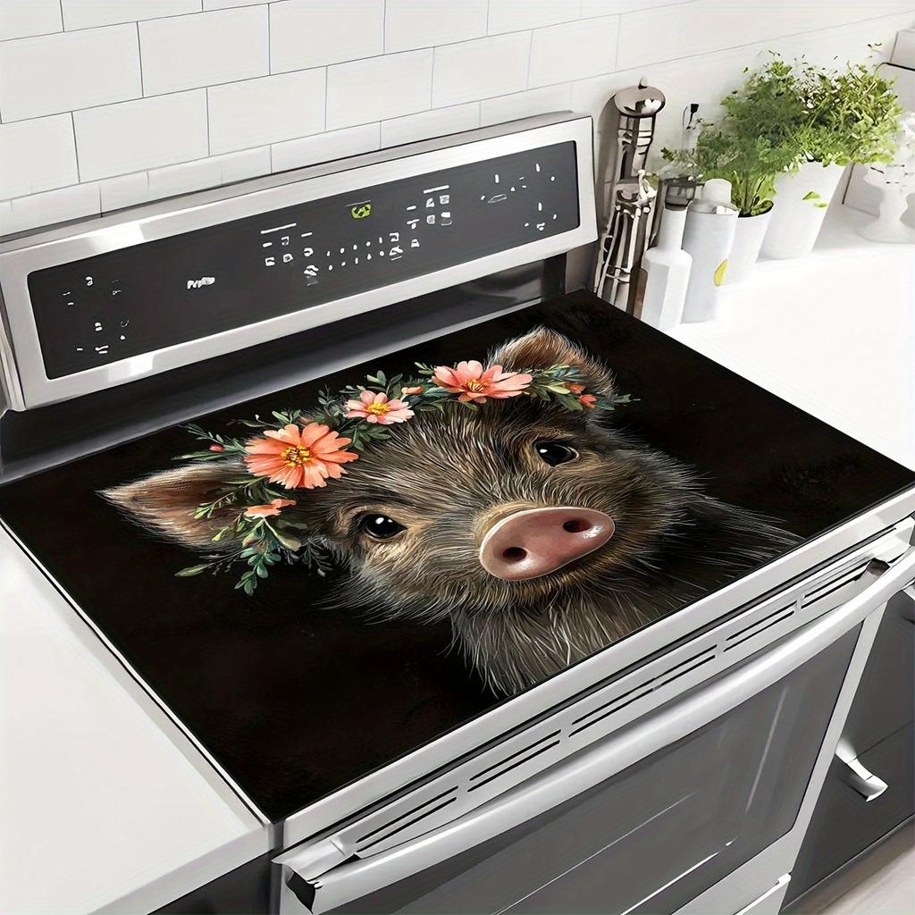 1 шт. Резиновый коврик для сушки с цветочным принтом капибары для кофейни, ресторана, кухни, ковер, коврик для стола, коврик для питомца, кофейная посуда