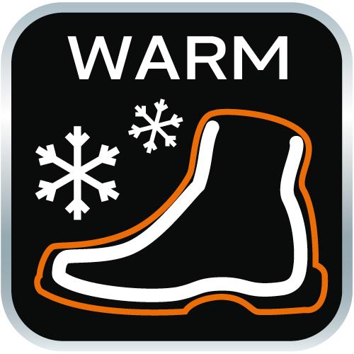 Men's snow boots with reflectors, size 42