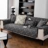 Cotton Sofa Cushion Small Floral Embroidery Sofa Covers for Living Room Four Season Universal Couch Towel Non-slip Sofa Mats