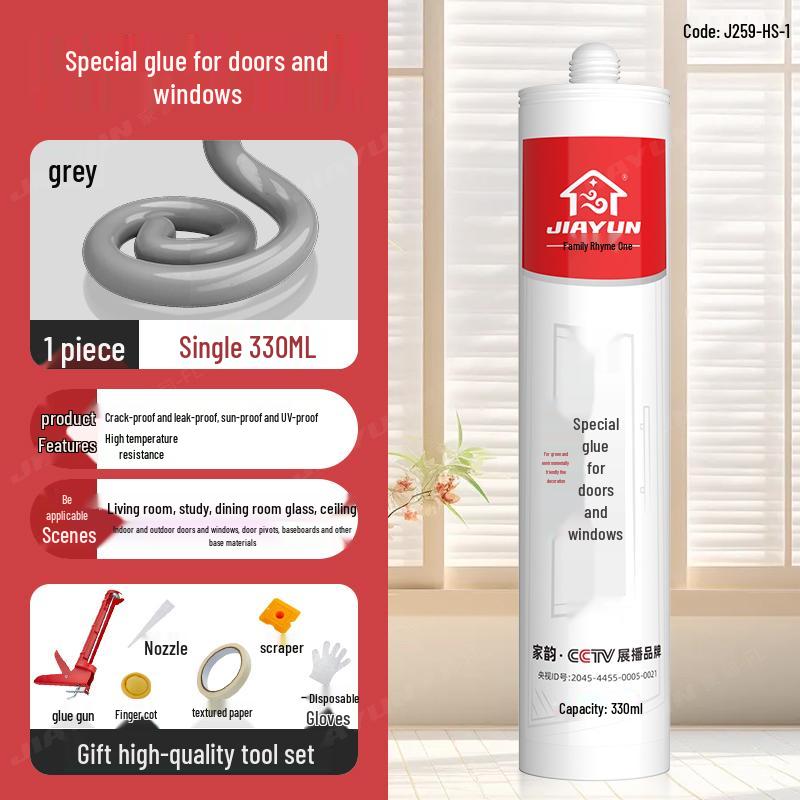 Черный водостойкий силиконовый герметик для окон и дверей для заделки швов, противоплесневый клей для стекла