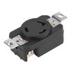 Premium-US Standard 3 Wire Grounding Flush NEMA L6-30R 30 Amp 250 Volt Locking Female Wall Outlet Receptacle For Industrial Use