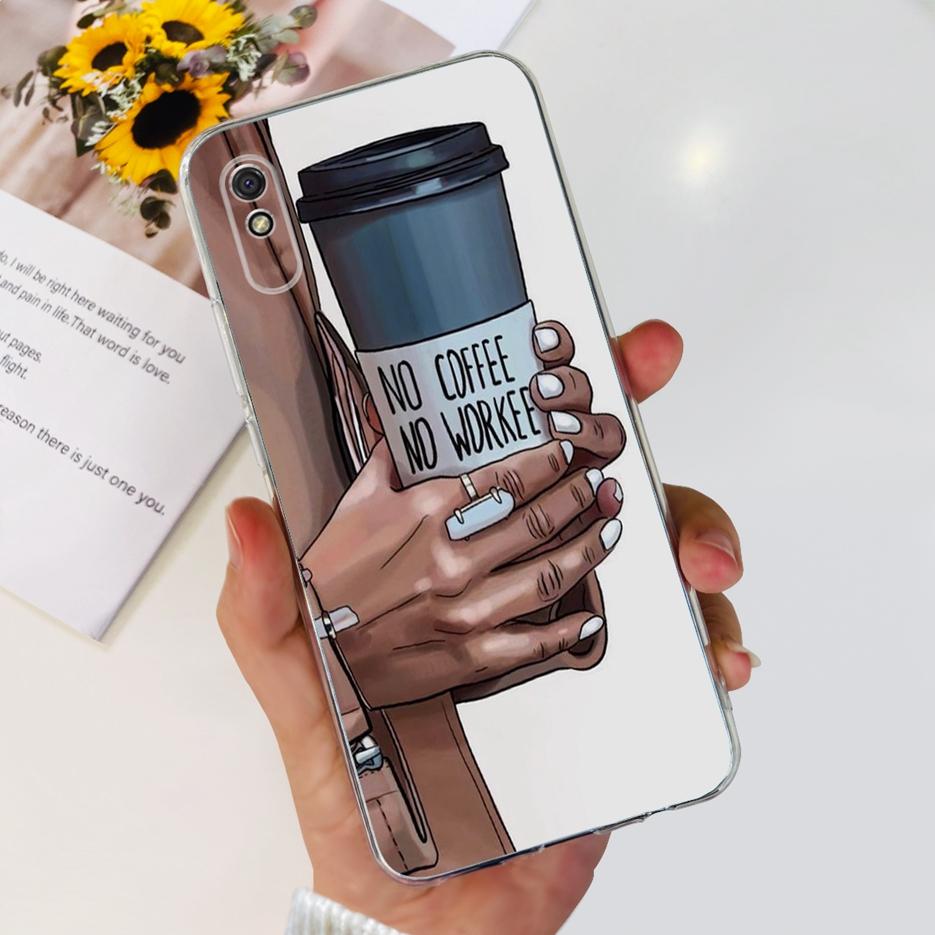 Для Xiaomi Redmi 9A Чехол Redmi 9AT Стильный Расписной Чехол Прозрачный Силиконовый Чехол для Телефона Для Xiaomi Redmi 9A Sport Redmi9A T Мягкие Чехлы