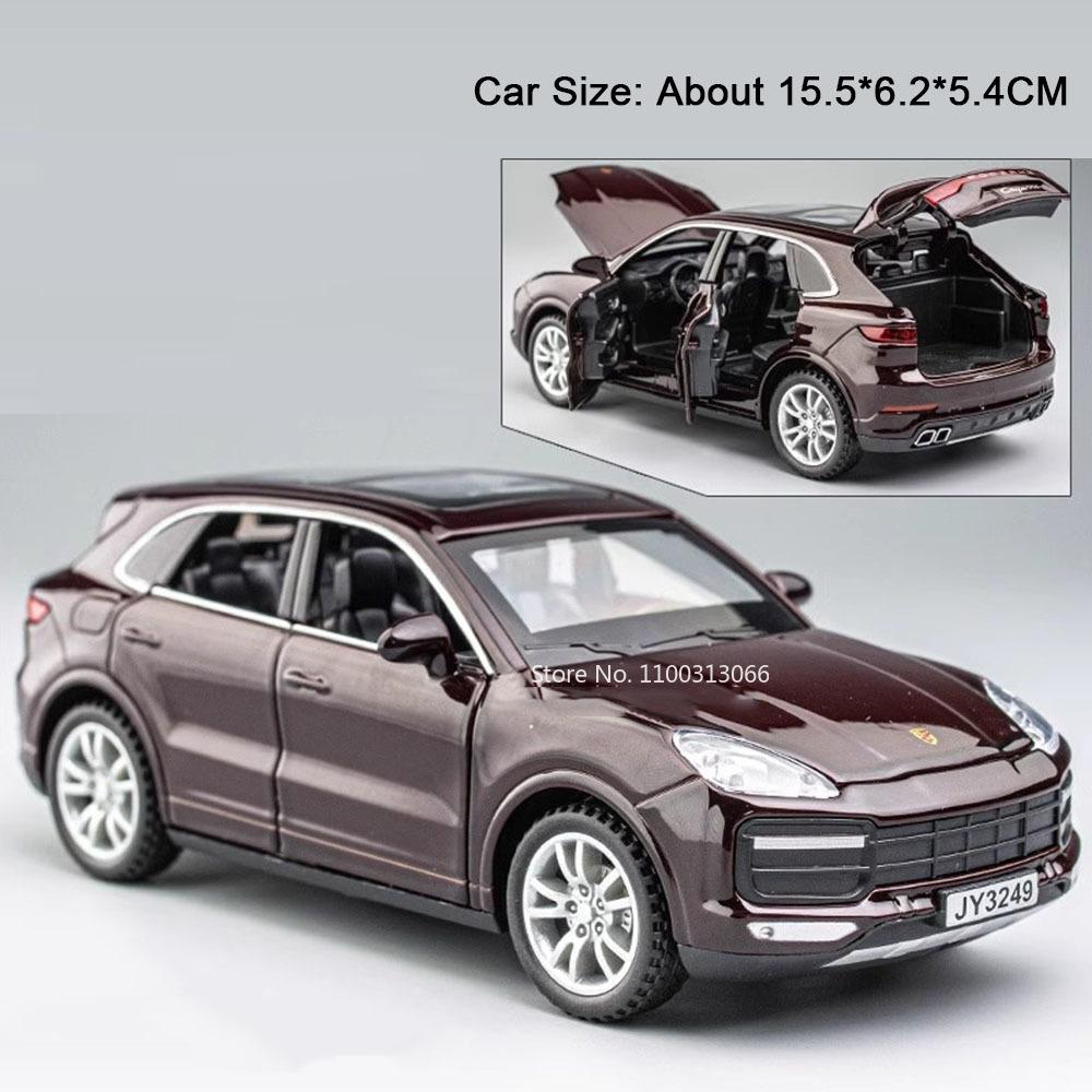 1:32 Alloy MAEXTRO S800 Cayenne Models Cars Toy Doors Opened with Light Music Miniature Vehicles Pull Back Car Interactive Toys
